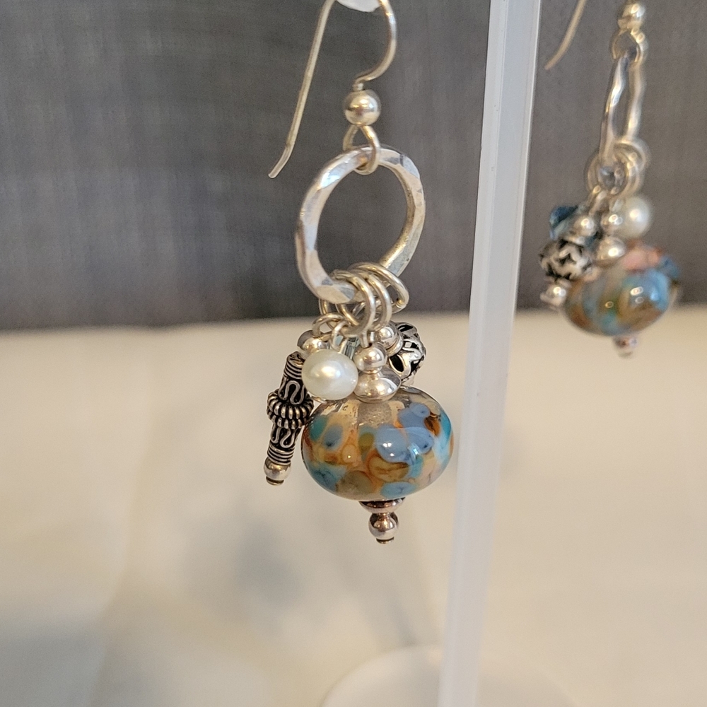 ❤ SILVER VINTAGE EARRINGS - Picture 14 of 14